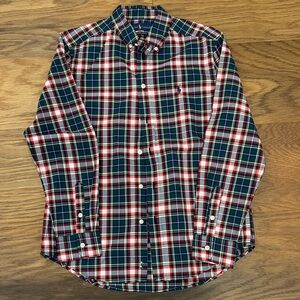 Polo by Ralph Lauren Kids Red and Blue Plaid Button Down Shirt